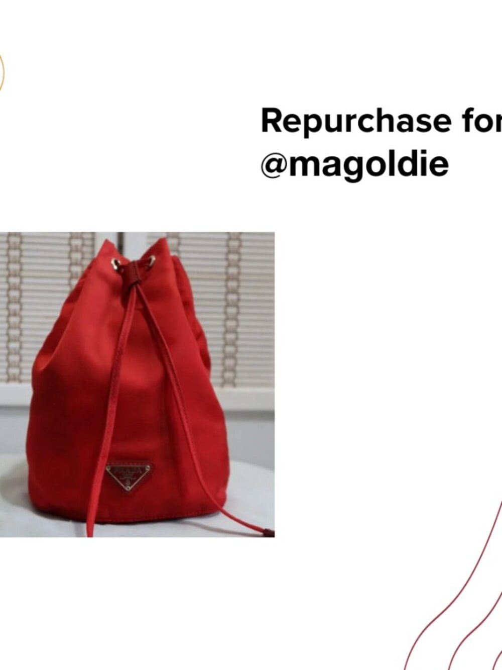 Reourchase for @magoldie